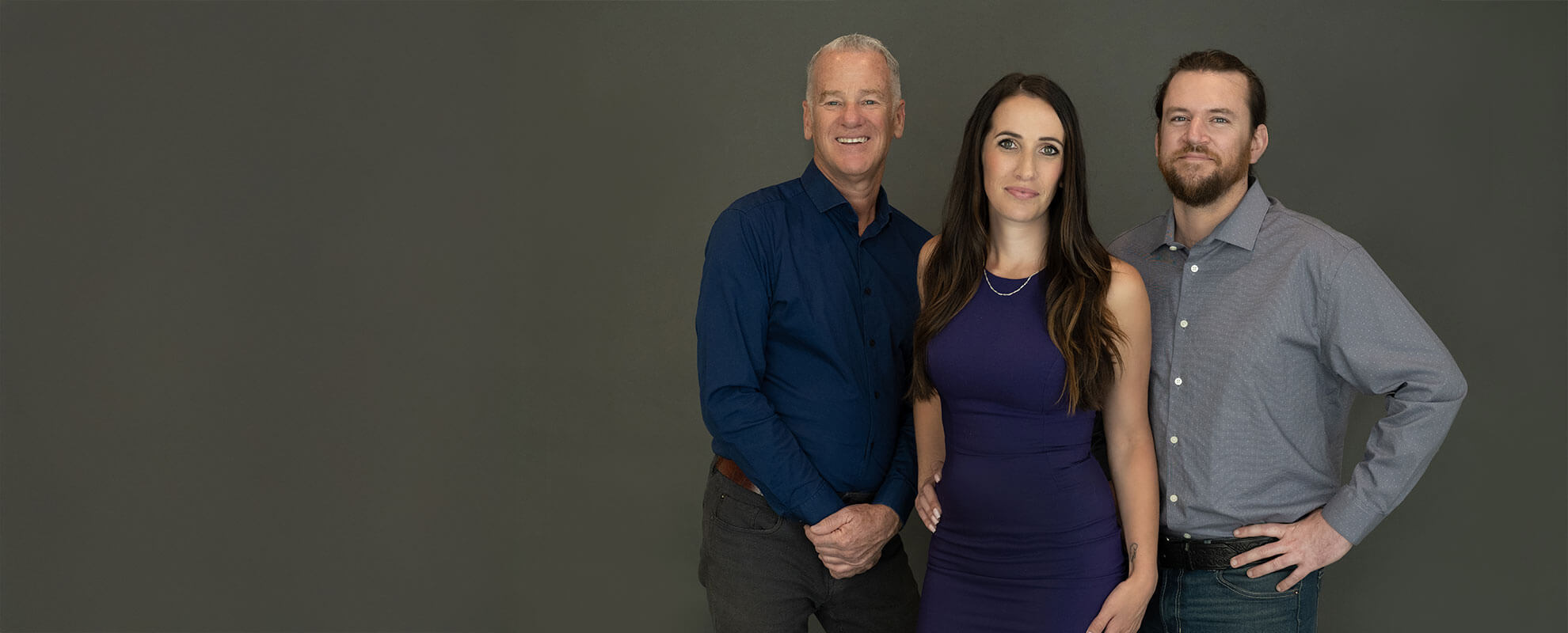 The Wensley group posing for photograph